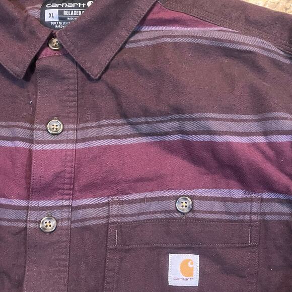 CARHARTT XL RUGGED FLEX RELAXED FIT MIDWEIGHT FLANNEL FLEECE-LINED Shacket - Picture 1 of 6